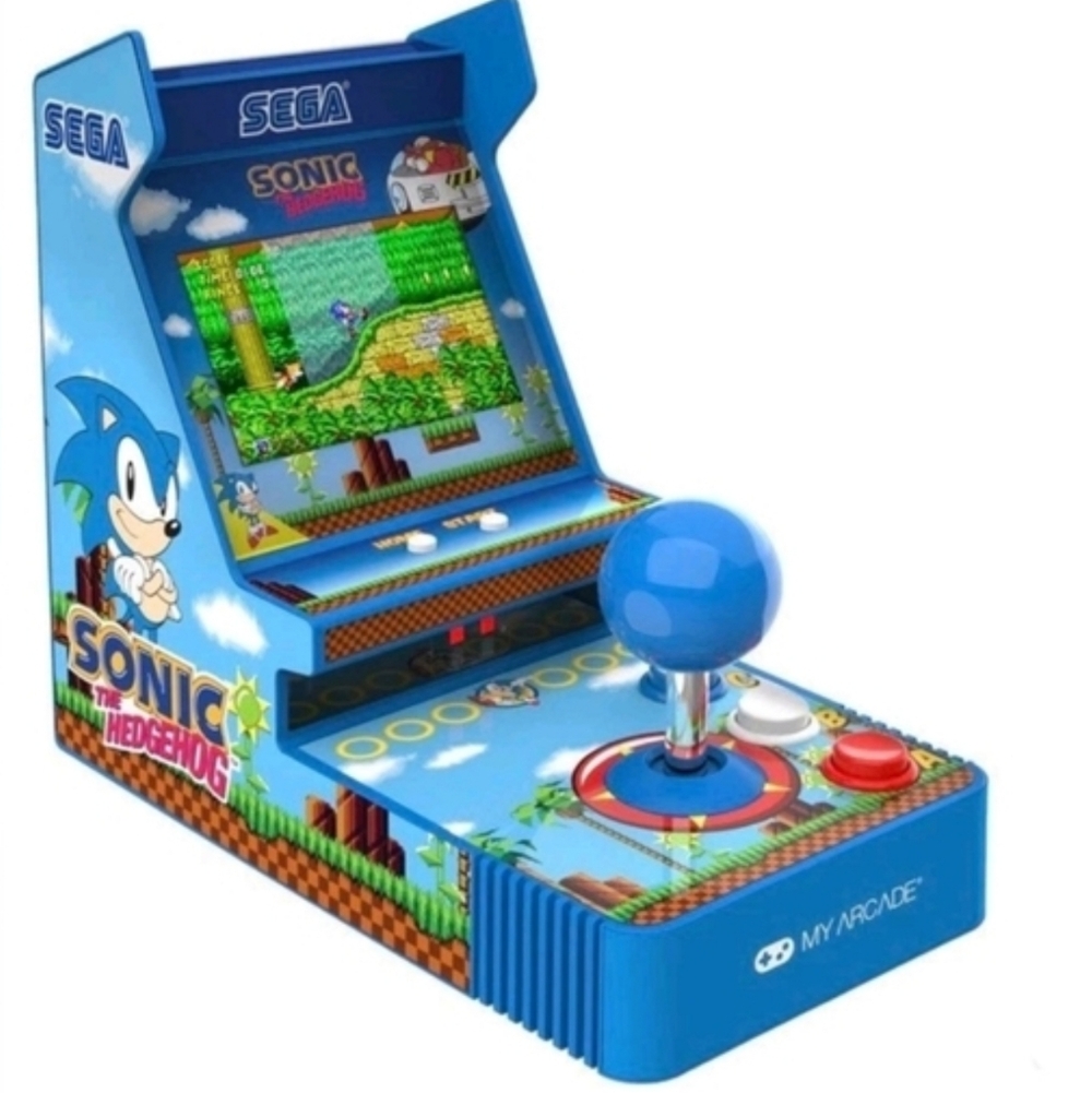 My Arcade Sonic The Hedgehog Joystick Player 2in1 Sega Classic Arcade 6+ New